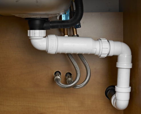 HepvO valve installed under a sink